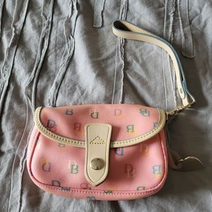 Pink Dooney and Bourke Wristlet